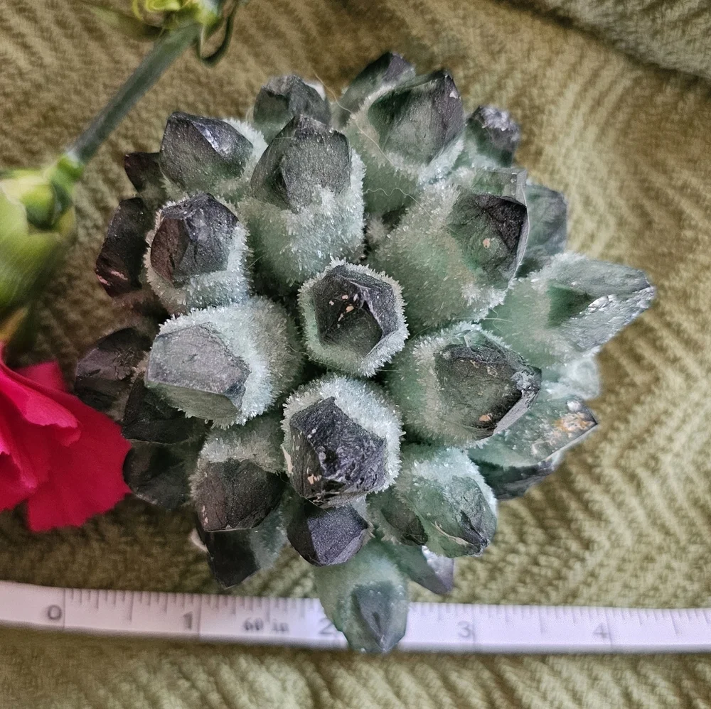 Beautifully Icy Emerald Crystal Cluster - Picture 3 of 8